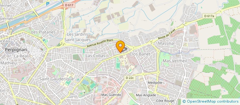 localisation de l'entreprise M.S.K.E.  PERPIGNAN
