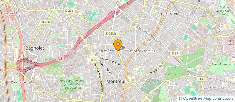 localisation de l'entreprise M.S.L à MONTREUIL