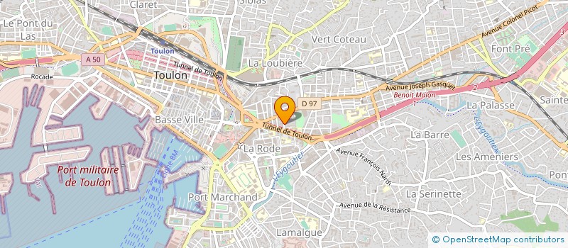 localisation de l'entreprise M S L ETANCHEITE à TOULON