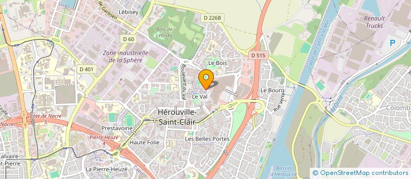 localisation de l'entreprise M.S. LOISIRS  HEROUVILLE-SAINT-CLAIR
