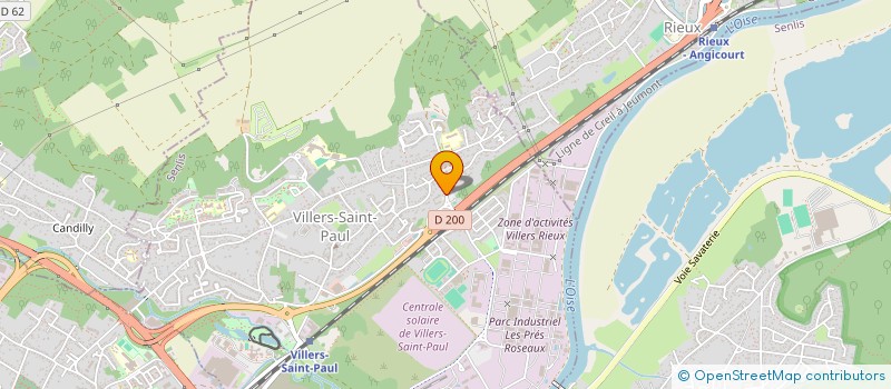 localisation de l'entreprise M.S.M.  VILLERS-SAINT-PAUL