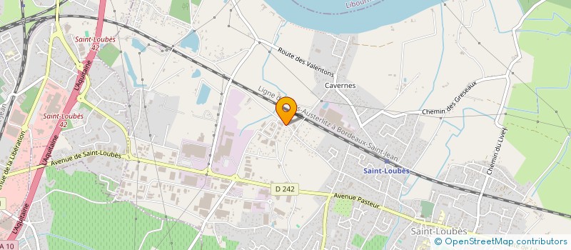 localisation de l'entreprise M.S.M.  SAINT-LOUBES