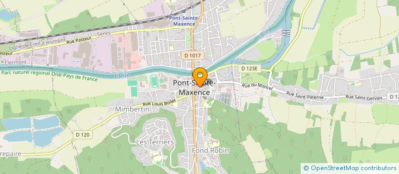 localisation de l'entreprise M.S.M. INFORMATIQUE  PONT-SAINTE-MAXENCE