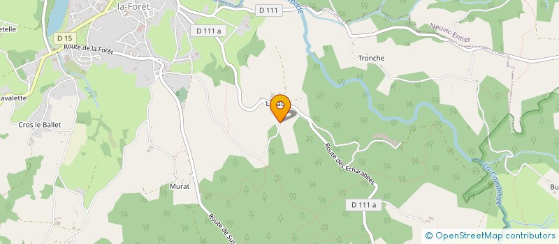 localisation de l'entreprise M&S MACONNERIE 87  CHATEAUNEUF-LA-FORET