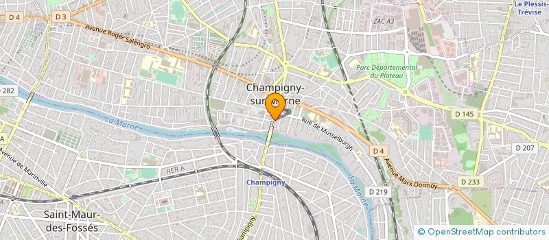 localisation de l'entreprise M.S.MARQUES à CHAMPIGNY-SUR-MARNE