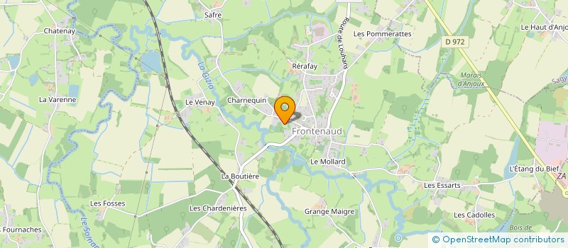 localisation de l'entreprise M.S.N.L. (METALLERIE SERRURERIE NICOLAS LEVROT)  FRONTENAUD