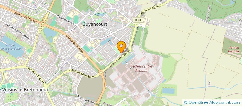 localisation de l'entreprise M.S.P.VILLAROY  GUYANCOURT