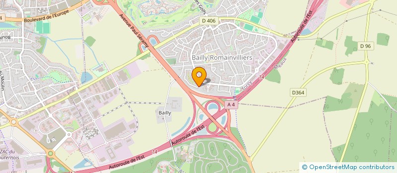 localisation de l'entreprise M.S.P VTC  BAILLY-ROMAINVILLIERS