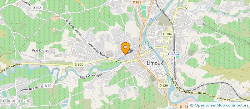 localisation de l'entreprise M & S POULET  LIMOUX