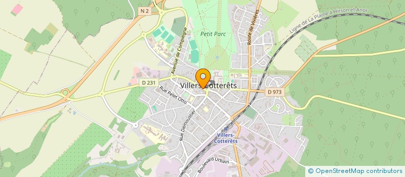 localisation de l'entreprise M.S. PRESSE à VILLERS-COTTERETS