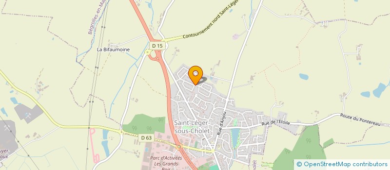 localisation de l'entreprise M&S PROJETS  SAINT-LEGER-SOUS-CHOLET