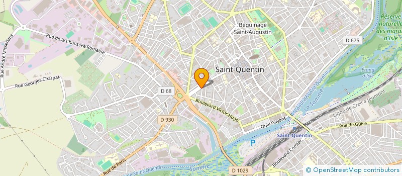 localisation de l'entreprise M.S.Q. à SAINT-QUENTIN