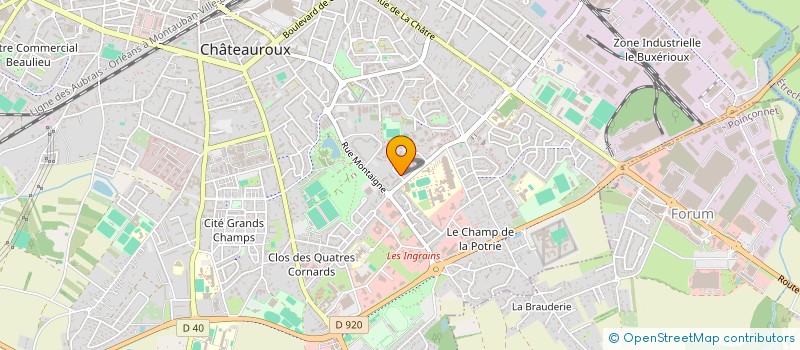 localisation de l'entreprise M.S.R 36 à CHATEAUROUX