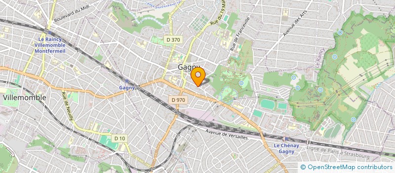 localisation de l'entreprise M.S.R.  GAGNY