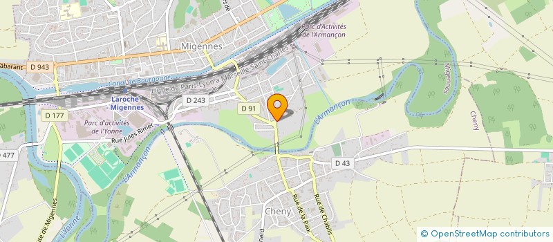 localisation de l'entreprise M & S SERRURERIE  MIGENNES