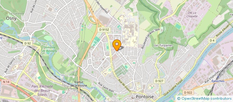 localisation de l'entreprise M S T P  PONTOISE