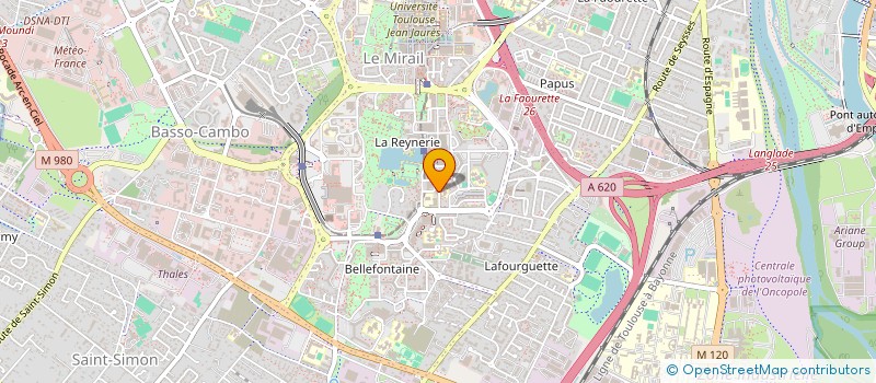 localisation de l'entreprise M.S.T.P à TOULOUSE