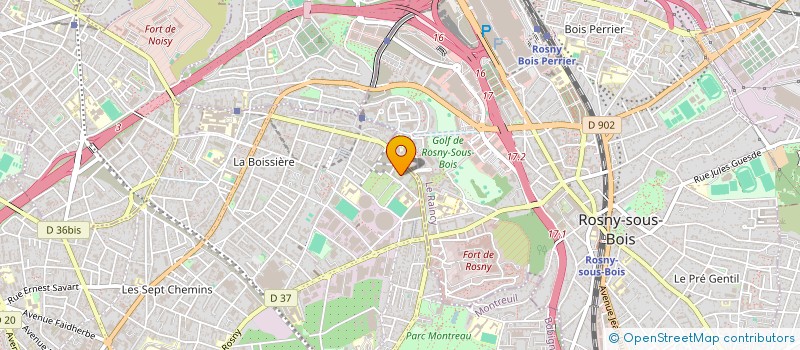localisation de l'entreprise M.S TRANSPORT à MONTREUIL
