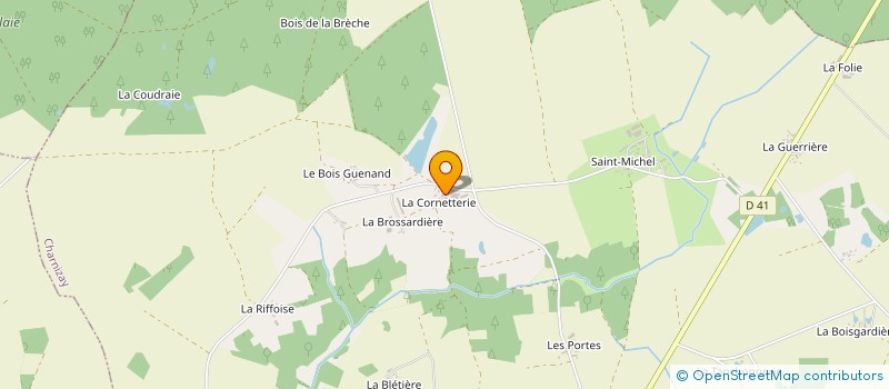 localisation de l'entreprise M.S. TRAVAUX AGRICOLES  CHARNIZAY