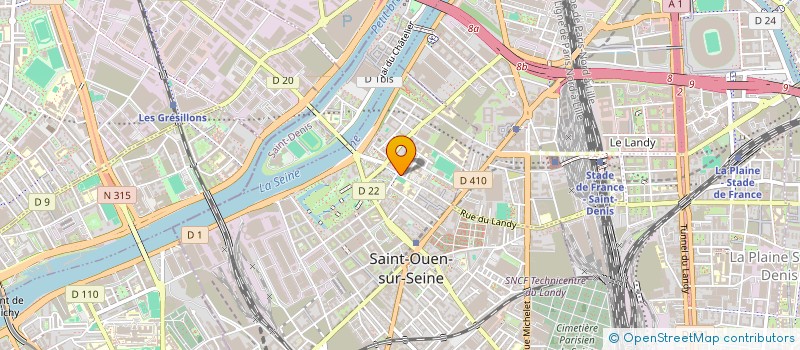 localisation de l'entreprise M S Y B.T.P. à SAINT-OUEN-SUR-SEINE