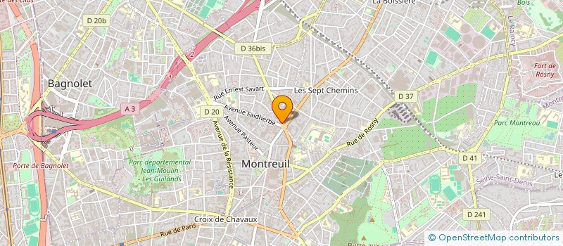 localisation de l'entreprise M.S.Z BALKAN à MONTREUIL