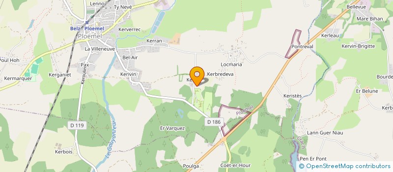 localisation de l'entreprise M. SALIOU à PLOEMEL