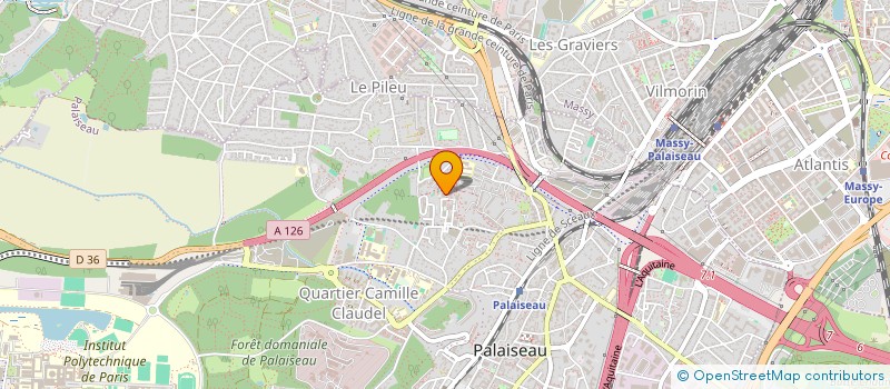 localisation de l'entreprise M'SALLEM à PALAISEAU