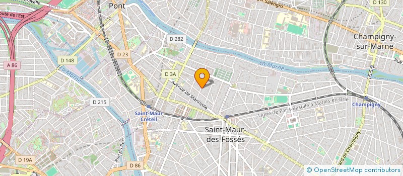 localisation de l'entreprise M SCENOGRAPHIES à SAINT-MAUR-DES-FOSSES