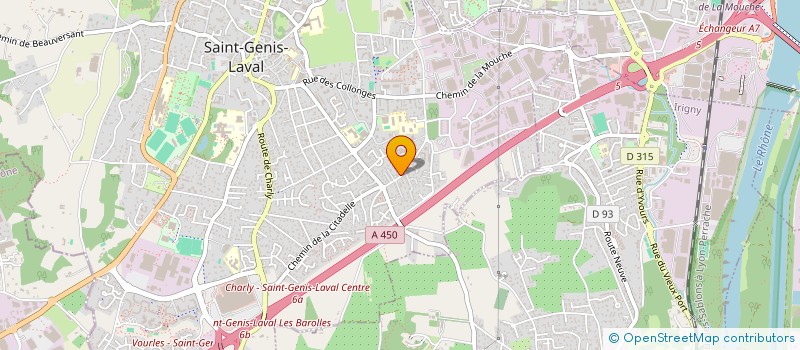 localisation de l'entreprise M&SI  SAINT-GENIS-LAVAL