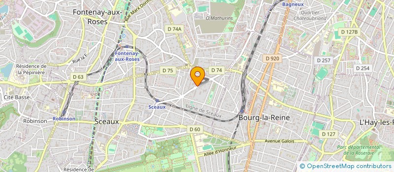 localisation de l'entreprise M.SIBONI SARL à SCEAUX