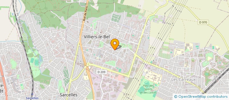 localisation de l'entreprise M'SILA TRANSPORT  VILLIERS-LE-BEL