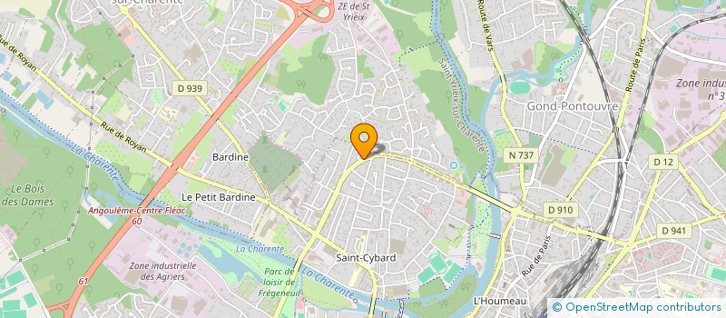 localisation de l'entreprise M. SILVA SARL à ANGOULEME