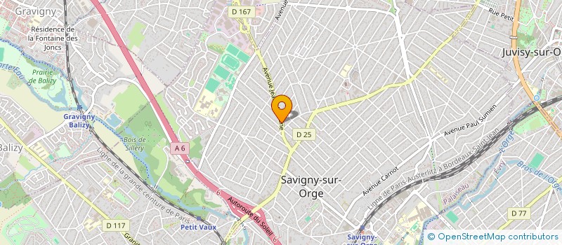 localisation de l'entreprise M.SIMARD MME PELAT à SAVIGNY-SUR-ORGE