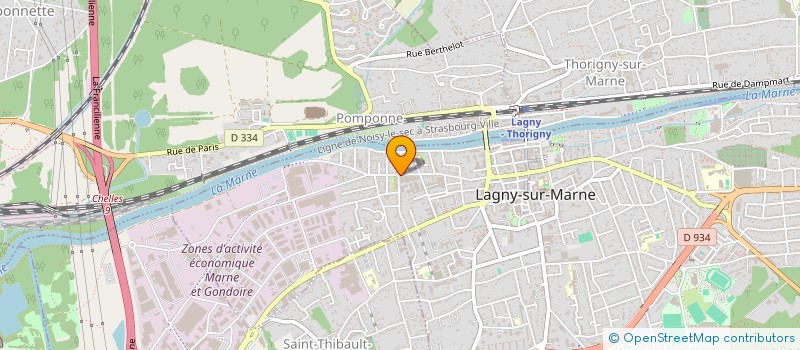 localisation de l'entreprise M-SOCIETE PRODUCTION  LAGNY-SUR-MARNE