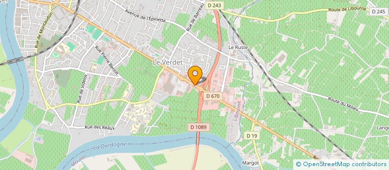 localisation de l'entreprise M SOLUTIONS GRAPHIQUES à LIBOURNE