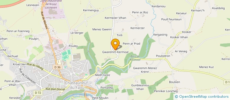 localisation de l'entreprise M. STEEL  CHATEAUNEUF-DU-FAOU