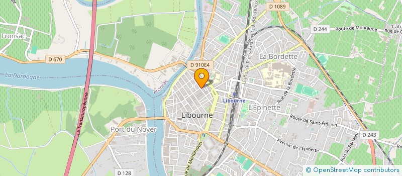 localisation de l'entreprise M'STORE à LIBOURNE