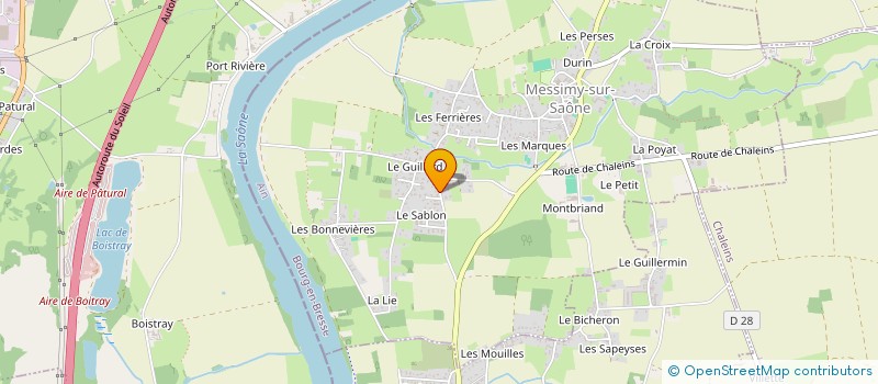 localisation de l'entreprise M.STRIKA ALAIN ET MME CAYUELA VALERIE  MESSIMY-SUR-SAONE