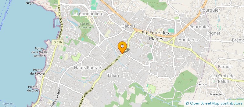 localisation de l'entreprise M STUDIO à SIX-FOURS-LES-PLAGES
