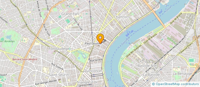 localisation de l'entreprise M STUDIO PILATES à BORDEAUX