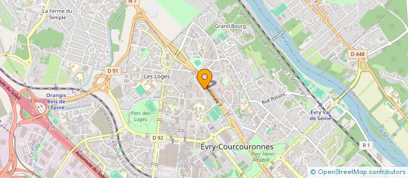 localisation de l'entreprise M SUN FRUITS  EVRY-COURCOURONNES
