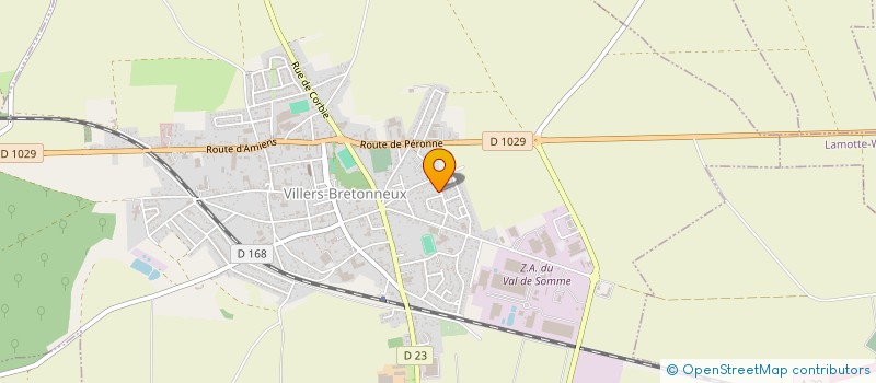 localisation de l'entreprise M&T à VILLERS-BRETONNEUX