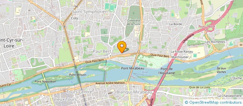 localisation de l'entreprise M&T  TOURS