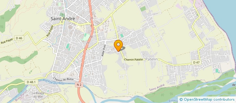 localisation de l'entreprise M&T 974 à SAINT-ANDRE