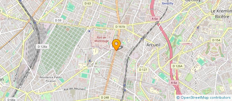 localisation de l'entreprise M.T.A  ARCUEIL