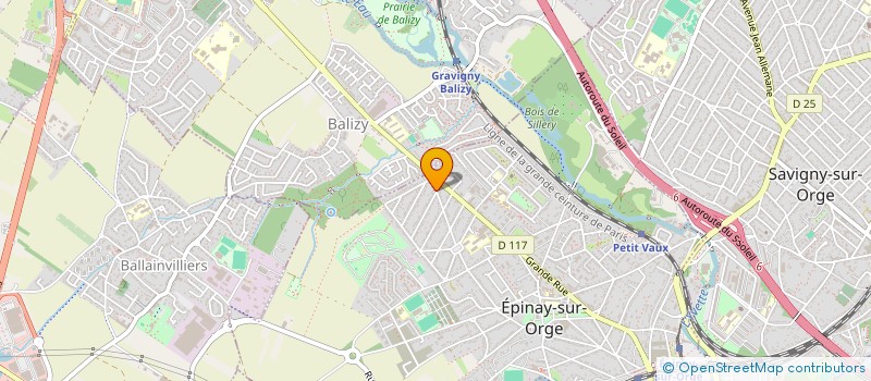 localisation de l'entreprise M.T. AVENIR  EPINAY-SUR-ORGE