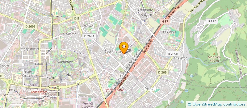 localisation de l'entreprise M.T.B.  SAINT-MARTIN-D'HERES