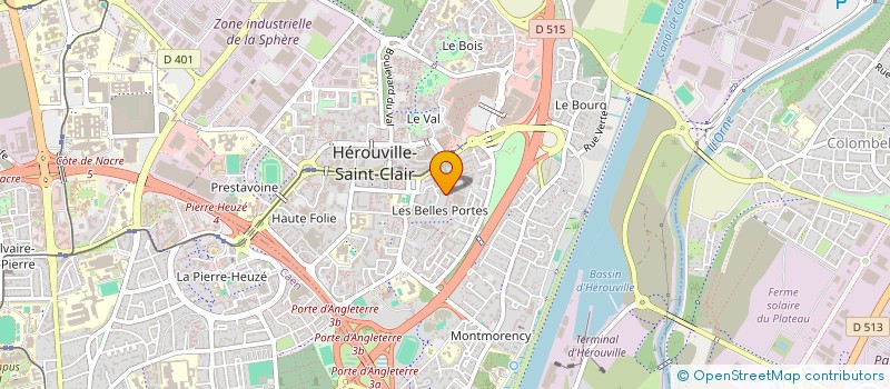 localisation de l'entreprise M.T.B à HEROUVILLE-SAINT-CLAIR