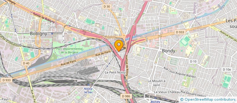 localisation de l'entreprise M.T.B. COMPANY à NOISY-LE-SEC