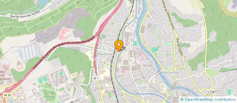 localisation de l'entreprise M&T BARBER SHOP  MAXEVILLE